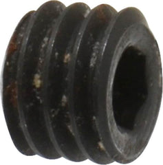 Holo-Krome - #8-36 UNF, 1/8" OAL, Cup Point Set Screw - Grade 8 Alloy Steel, 5/64" Key - Benchmark Tooling