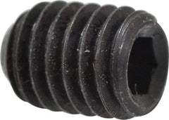 Holo-Krome - #10-32 UNF, 1/4" OAL, Cup Point Set Screw - Grade 8 Alloy Steel, 3/32" Key - Benchmark Tooling