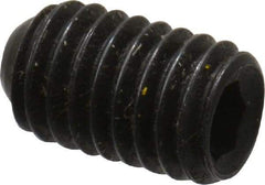 Holo-Krome - #10-32 UNF, 5/16" OAL, Cup Point Set Screw - Grade 8 Alloy Steel, 3/32" Key - Benchmark Tooling