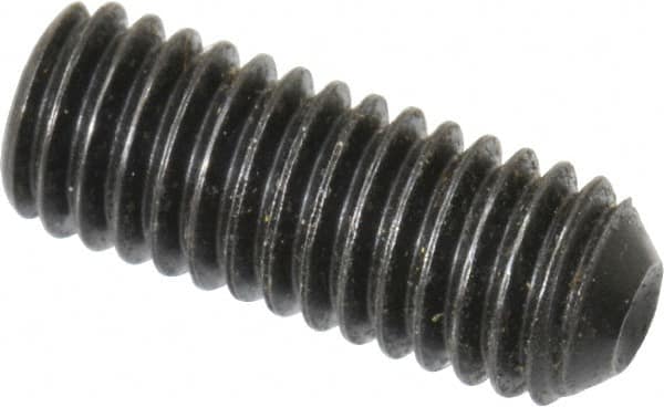 Holo-Krome - #10-32 UNF, 1/2" OAL, Cup Point Set Screw - Grade 8 Alloy Steel, 3/32" Key - Benchmark Tooling