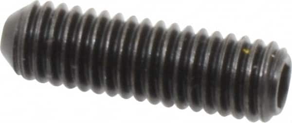 Holo-Krome - #10-32 UNF, 5/8" OAL, Cup Point Set Screw - Grade 8 Alloy Steel, 3/32" Key - Benchmark Tooling