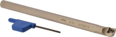 Iscar - 0.449" Min Bore Diam, 6" OAL, 3/8" Shank Diam, S-SCLC Indexable Boring Bar - CC.T 2 Insert, Screw Holding Method - Benchmark Tooling