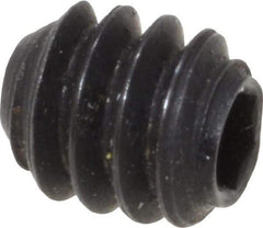 Holo-Krome - #4-40 UNC, 1/8" OAL, Cup Point Set Screw - Grade 8 Alloy Steel, 0.05" Key - Benchmark Tooling