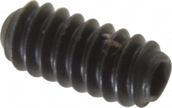 Holo-Krome - #4-40 UNC, 1/4" OAL, Cup Point Set Screw - Grade 8 Alloy Steel, 0.05" Key - Benchmark Tooling