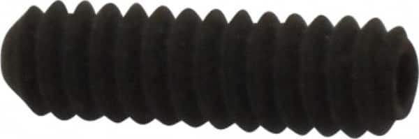 Holo-Krome - #4-40 UNC, 3/8" OAL, Cup Point Set Screw - Grade 8 Alloy Steel, 0.05" Key - Benchmark Tooling