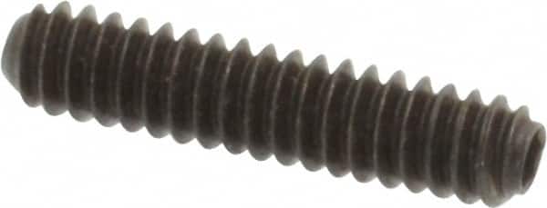 Holo-Krome - #4-40 UNC, 1/2" OAL, Cup Point Set Screw - Grade 8 Alloy Steel, 0.05" Key - Benchmark Tooling