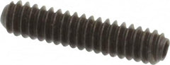 Holo-Krome - #4-40 UNC, 1/2" OAL, Cup Point Set Screw - Grade 8 Alloy Steel, 0.05" Key - Benchmark Tooling