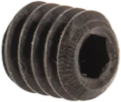 Holo-Krome - #4-48 UNF, 1/8" OAL, Cup Point Set Screw - Grade 8 Alloy Steel, 0.05" Key - Benchmark Tooling