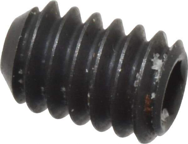 Holo-Krome - #5-40 UNC, 3/16" OAL, Cup Point Set Screw - Grade 8 Alloy Steel, 1/16" Key - Benchmark Tooling