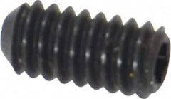 Holo-Krome - #5-40 UNC, 1/4" OAL, Cup Point Set Screw - Grade 8 Alloy Steel, 1/16" Key - Benchmark Tooling