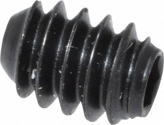 Holo-Krome - #6-32 UNC, 3/16" OAL, Cup Point Set Screw - Grade 8 Alloy Steel, 1/16" Key - Benchmark Tooling