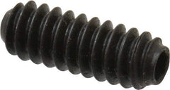 Holo-Krome - #6-32 UNC, 3/8" OAL, Cup Point Set Screw - Grade 8 Alloy Steel, 1/16" Key - Benchmark Tooling