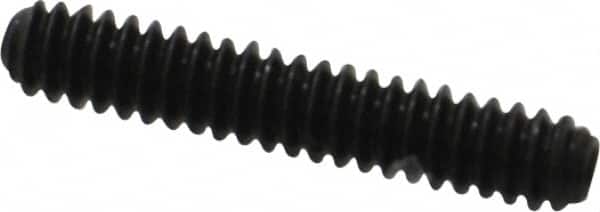 Holo-Krome - #6-32 UNC, 3/4" OAL, Cup Point Set Screw - Grade 8 Alloy Steel, 1/16" Key - Benchmark Tooling