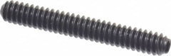 Holo-Krome - #6-32 UNC, 1" OAL, Cup Point Set Screw - Grade 8 Alloy Steel, 1/16" Key - Benchmark Tooling
