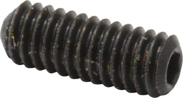 Holo-Krome - #6-40 UNF, 3/8" OAL, Cup Point Set Screw - Grade 8 Alloy Steel, 1/16" Key - Benchmark Tooling