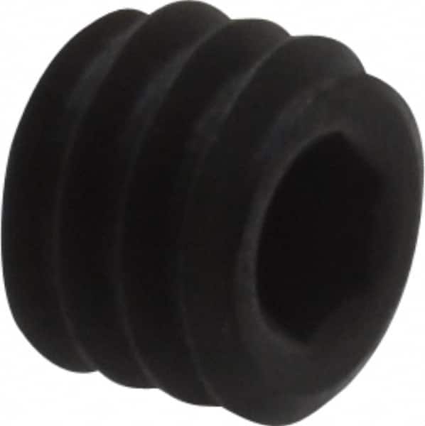 Holo-Krome - #8-32 UNC, 1/8" OAL, Cup Point Set Screw - Grade 8 Alloy Steel, 5/64" Key - Benchmark Tooling