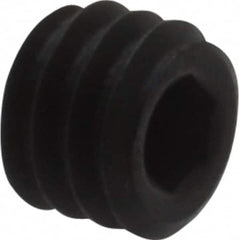 Holo-Krome - #8-32 UNC, 1/8" OAL, Cup Point Set Screw - Grade 8 Alloy Steel, 5/64" Key - Benchmark Tooling