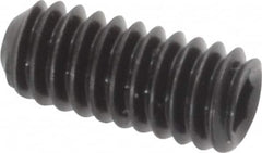 Holo-Krome - #8-32 UNC, 3/8" OAL, Cup Point Set Screw - Grade 8 Alloy Steel, 5/64" Key - Benchmark Tooling