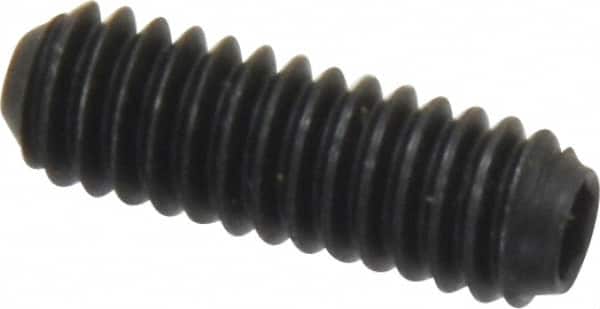 Holo-Krome - #8-32 UNC, 1/2" OAL, Cup Point Set Screw - Grade 8 Alloy Steel, 5/64" Key - Benchmark Tooling