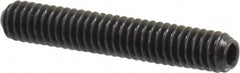 Holo-Krome - #8-32 UNC, 1" OAL, Cup Point Set Screw - Grade 8 Alloy Steel, 5/64" Key - Benchmark Tooling
