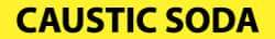 NMC - Pipe Marker with Caustic Soda Legend and No Graphic - 2-1/2 to 6" Pipe Outside Diam, Black on Yellow - Benchmark Tooling
