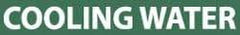 NMC - Pipe Marker with Cooling Water Legend and No Graphic - 3/4 to 1-1/4" Pipe Outside Diam, White on Green - Benchmark Tooling