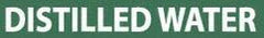 NMC - Pipe Marker with Distilled Water Legend and No Graphic - 3/4 to 1-1/4" Pipe Outside Diam, White on Green - Benchmark Tooling