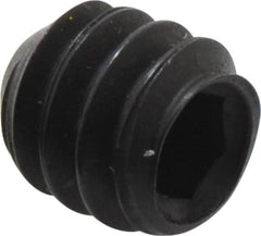 Holo-Krome - #10-24 UNC, 3/16" OAL, Cup Point Set Screw - Grade 8 Alloy Steel, 3/32" Key - Benchmark Tooling