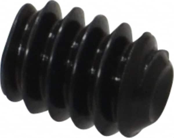 Holo-Krome - #10-24 UNC, 1/4" OAL, Cup Point Set Screw - Grade 8 Alloy Steel, 3/32" Key - Benchmark Tooling