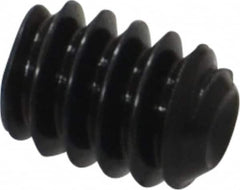 Holo-Krome - #10-24 UNC, 1/4" OAL, Cup Point Set Screw - Grade 8 Alloy Steel, 3/32" Key - Benchmark Tooling