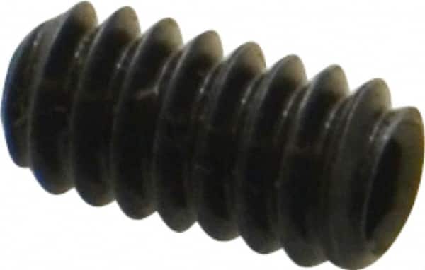 Holo-Krome - #10-24 UNC, 3/8" OAL, Cup Point Set Screw - Grade 8 Alloy Steel, 3/32" Key - Benchmark Tooling