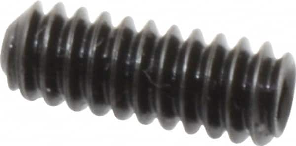 Holo-Krome - #10-24 UNC, 1/2" OAL, Cup Point Set Screw - Grade 8 Alloy Steel, 3/32" Key - Benchmark Tooling