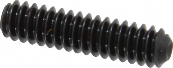 Holo-Krome - #10-24 UNC, 3/4" OAL, Cup Point Set Screw - Grade 8 Alloy Steel, 3/32" Key - Benchmark Tooling