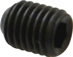 Holo-Krome - 1/4-28 UNF, 5/16" OAL, Cup Point Set Screw - Grade 8 Alloy Steel, 1/8" Key - Benchmark Tooling