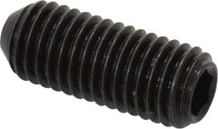 Holo-Krome - 1/4-28 UNF, 5/8" OAL, Cup Point Set Screw - Grade 8 Alloy Steel, 1/8" Key - Benchmark Tooling