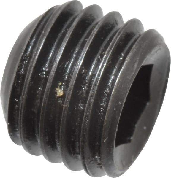 Holo-Krome - 5/16-24 UNF, 1/4" OAL, Cup Point Set Screw - Grade 8 Alloy Steel, 5/32" Key - Benchmark Tooling