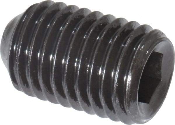 Holo-Krome - 5/16-24 UNF, 1/2" OAL, Cup Point Set Screw - Grade 8 Alloy Steel, 5/32" Key - Benchmark Tooling