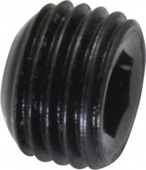 Holo-Krome - 3/8-24 UNF, 1/4" OAL, Cup Point Set Screw - Grade 8 Alloy Steel, 3/16" Key - Benchmark Tooling