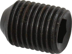 Holo-Krome - 3/8-24 UNF, 1/2" OAL, Cup Point Set Screw - Grade 8 Alloy Steel, 3/16" Key - Benchmark Tooling