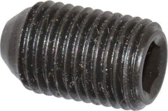 Holo-Krome - 3/8-24 UNF, 5/8" OAL, Cup Point Set Screw - Grade 8 Alloy Steel, 3/16" Key - Benchmark Tooling