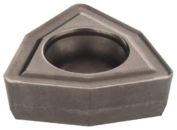 Kennametal - DFT06T308 HP Grade KMF Carbide Indexable Drill Insert - Uncoated, Trigon, 10mm Inscribed Circle - Benchmark Tooling