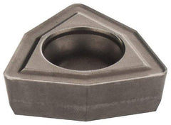 Kennametal - DFT06T308 HP Grade KMF Carbide Indexable Drill Insert - Uncoated, Trigon, 10mm Inscribed Circle - Benchmark Tooling