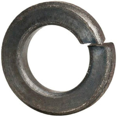 Value Collection - #10, 0.193" ID, 0.056" Thick Split Lock Washer - Grade 2 Spring Steel, Uncoated, 0.193" Min ID, 0.2" Max ID, 0.35" Max OD - Benchmark Tooling