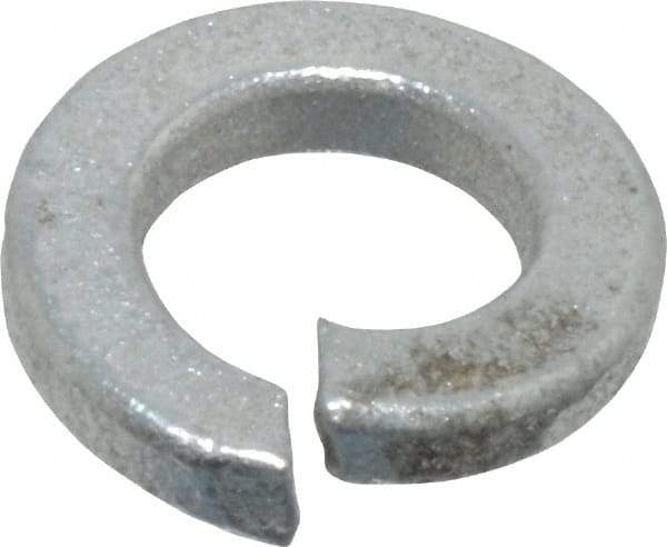 Value Collection - #10, 0.193" ID, 0.056" Thick Split Lock Washer - Grade 2 Spring Steel, Zinc-Plated Finish, 0.193" Min ID, 0.2" Max ID, 0.35" Max OD - Benchmark Tooling