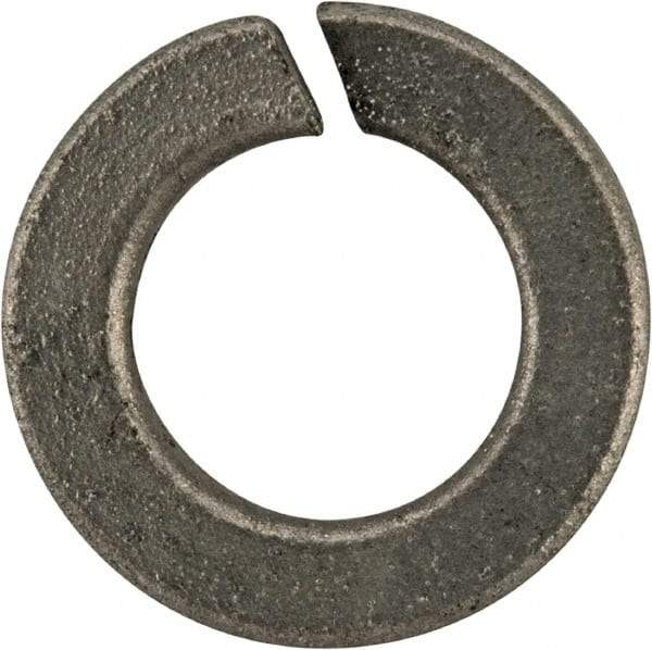 Value Collection - #12, 0.22" ID, 0.063" Thick Split Lock Washer - Grade 2 Spring Steel, Zinc-Plated Finish, 0.22" Min ID, 0.227" Max ID, 0.391" Max OD - Benchmark Tooling