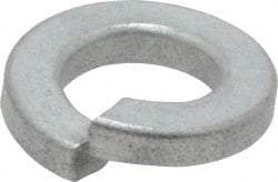 Value Collection - 3/8", 0.377" ID, 0.115" Thick Split Lock Washer - Grade 2 Spring Steel, Zinc-Plated Finish, 0.377" Min ID, 0.385" Max ID, 0.688" Max OD - Benchmark Tooling