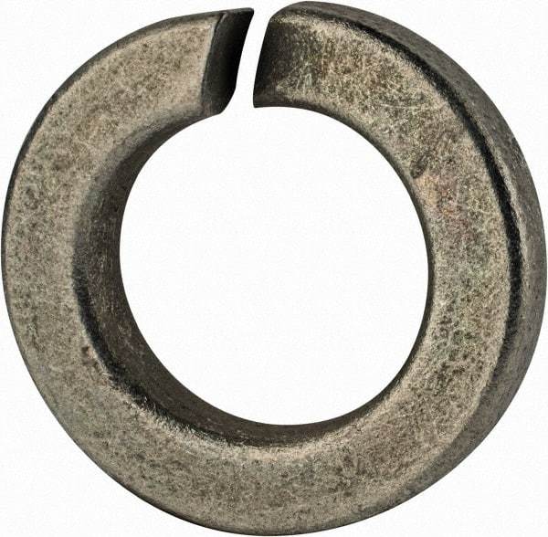 Value Collection - 7/8", 0.878" ID, 0.266" Thick Split Lock Washer - Grade 2 Spring Steel, Zinc-Plated Finish, 0.878" Min ID, 0.894" Max ID, 1.489" Max OD - Benchmark Tooling