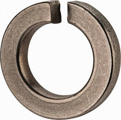 Value Collection - 1", 1.003" ID, 0.306" Thick Split Lock Washer - Grade 2 Spring Steel, Zinc-Plated Finish, 1.003" Min ID, 1.024" Max ID, 1.705" Max OD - Benchmark Tooling