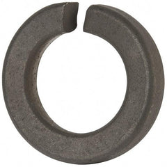 Value Collection - 1-3/8", 1.379" ID, 0.422" Thick Split Lock Washer - Grade 8 Spring Steel, Zinc-Plated Finish, 1.379" Min ID, 1.408" Max ID, 2.301" Max OD - Benchmark Tooling