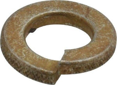 Value Collection - 3/8", 0.377" ID, 0.094" Thick Split Lock Washer - Grade 2 Spring Steel, Zinc Yellow Dichromate Finish, 0.377" Min ID, 0.385" Max ID, 0.68" Max OD - Benchmark Tooling
